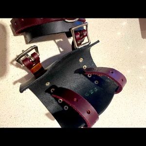 Pair of leather cuffs